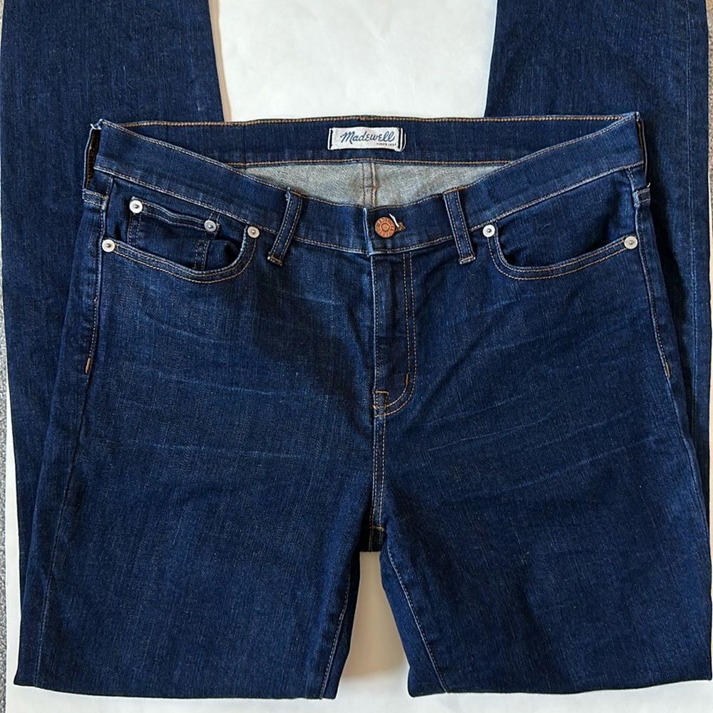Madewell Alley Straight Size 32 Blue Jeans